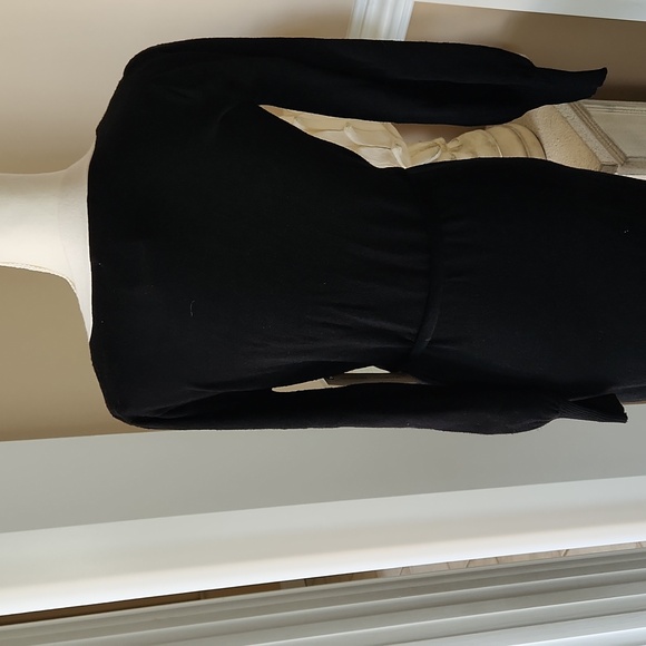 NWT madison +Hudson black,and white PS size knit sweater dress with gold b - Picture 8 of 16